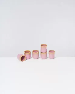 Motel a Miio Copa Alto 6Er Set Espressobecher Gelb Rose| 6 Teilige Sets