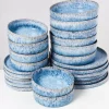Motel a Miio Cordoama Blau Gesprenkelt - 24 Teiliges Set| 24 Teilige Sets