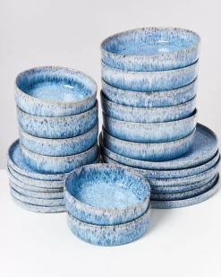 Motel a Miio Cordoama Blau Gesprenkelt - 24 Teiliges Set| 24 Teilige Sets