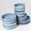 Motel a Miio Cordoama Blau Gesprenkelt - 16 Teiliges Set| Geschirr Sets