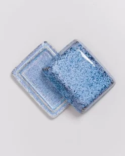 Motel a Miio Cordoama Butterdose Blau Gesprenkelt| Butterdosen