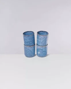 Motel a Miio Cordoama 4Er Set Becher Gros Blau Gesprenkelt| Tassen & Becher Sets