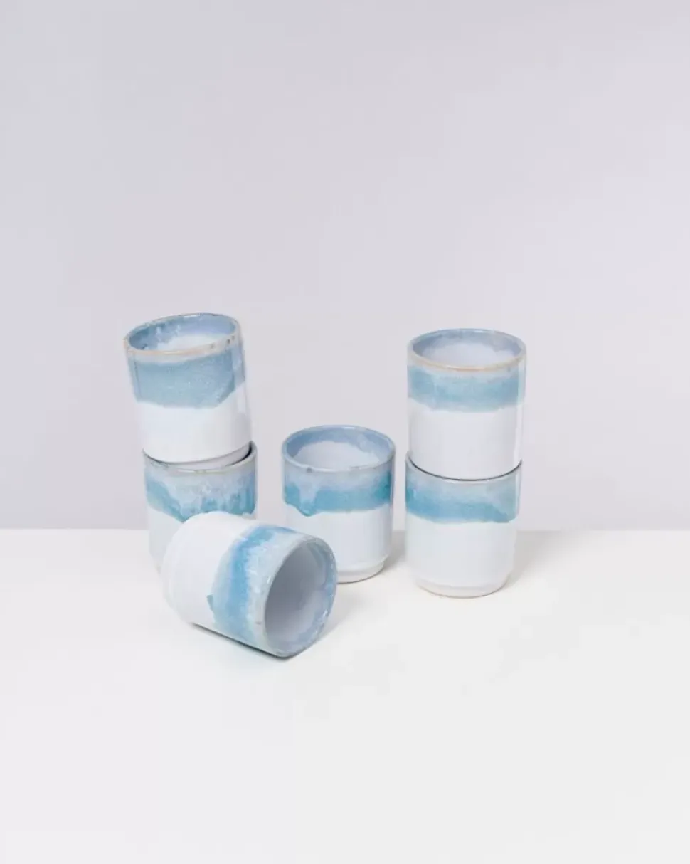 Motel a Miio Cordoama 6Er Set Becher Gros Aqua| 6 Teilige Sets