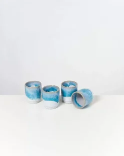 Motel a Miio Cordoama 4Er Set Becher Klein Aqua| Tassen & Becher