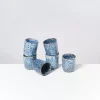 Motel a Miio Cordoama 6Er Set Becher Klein Blau Gesprenkelt| 6 Teilige Sets