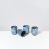 Motel a Miio Cordoama 4Er Set Becher Klein Blau Gesprenkelt| Tassen & Becher