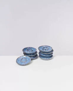 Motel a Miio Cordoama 8Er Set Eierbecher Blau Gesprenkelt| Eierbecher