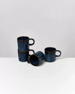Motel a Miio Cordoama 4Er Set Tasse Gros Dunkelblau| 4 Teilige Sets