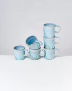 Motel a Miio Cordoama 6Er Set Tasse Gros Aqua| 6 Teilige Sets