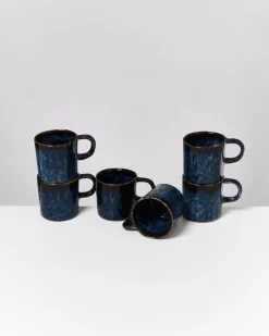 Motel a Miio Cordoama 6Er Set Tasse Gros Dunkelblau| Tassen & Becher Sets