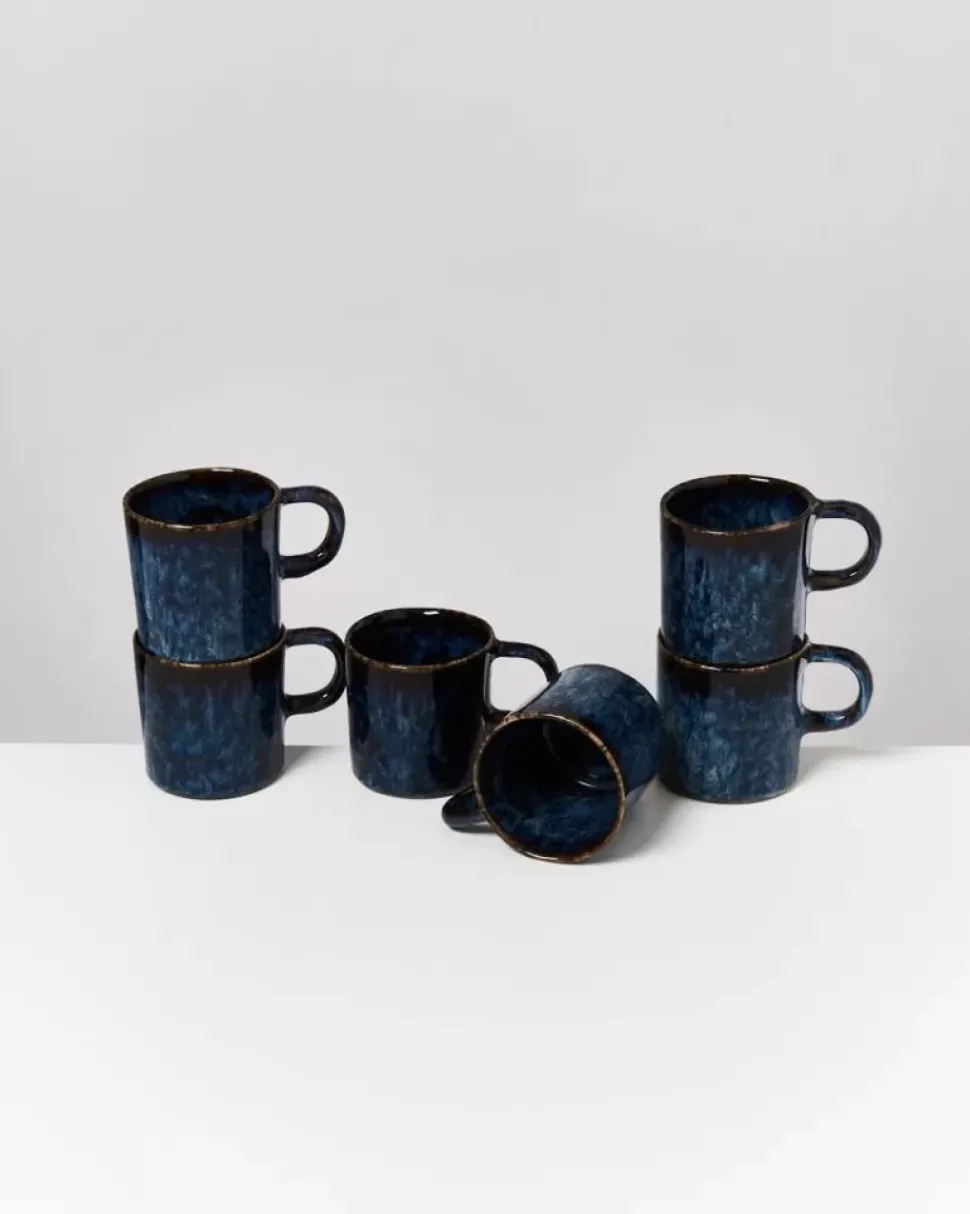 Motel a Miio Cordoama 6Er Set Tasse Gros Dunkelblau| 6 Teilige Sets