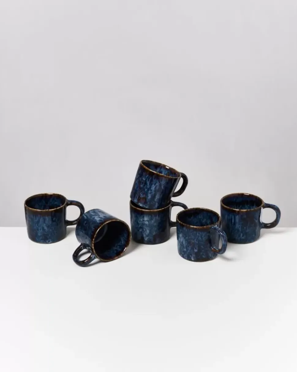 Motel a Miio Cordoama 6Er Set Tasse Klein Dunkelblau| 6 Teilige Sets