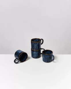 Motel a Miio Cordoama 4Er Set Tasse Klein Dunkelblau| 4 Teilige Sets