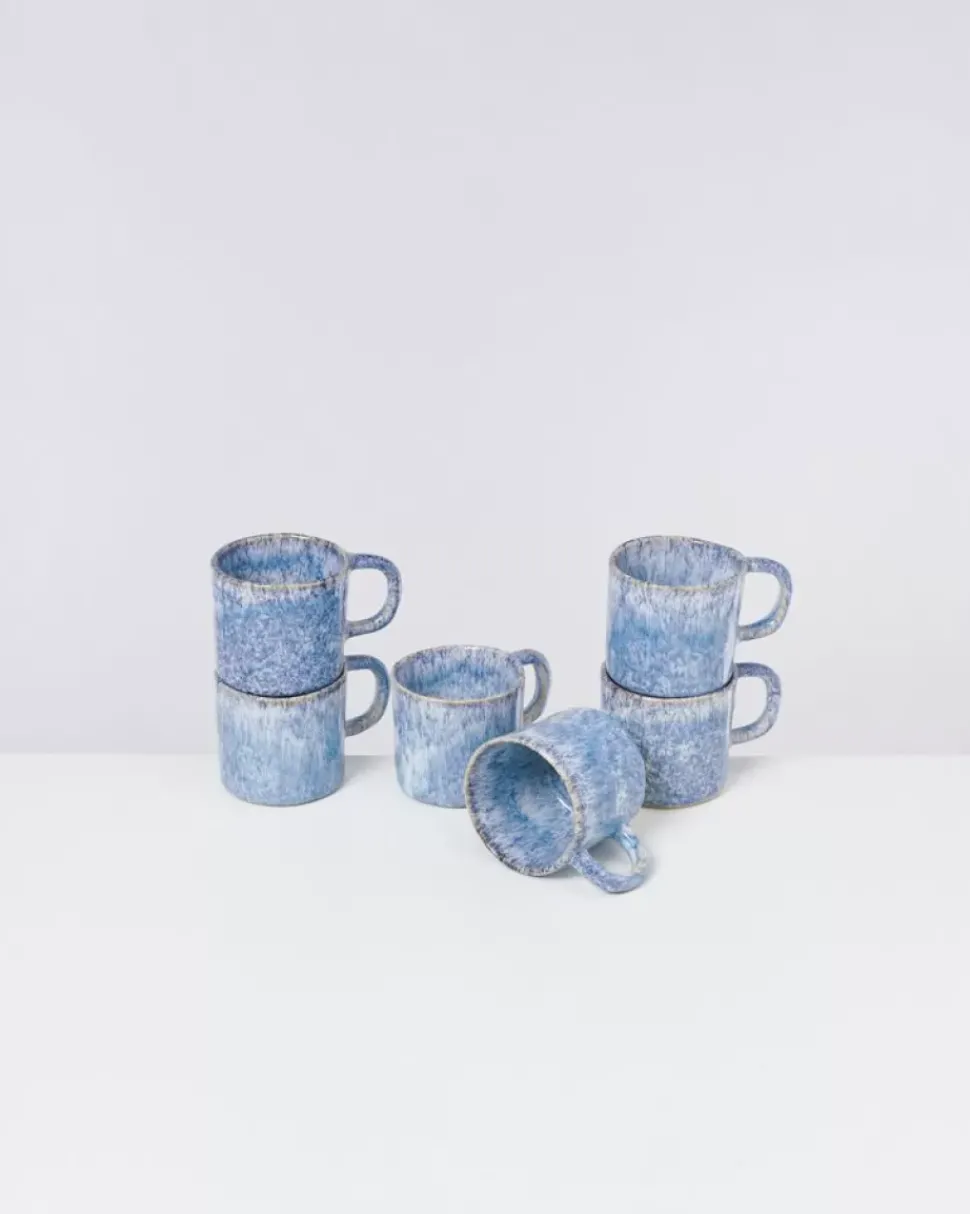 Motel a Miio Cordoama 6Er Set Tasse Klein Blau Gesprenkelt| Tassen & Becher Sets