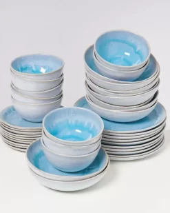 Motel a Miio Cordoama Klassik Aqua - 40 Teiliges Set| Geschirr Sets