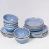Motel a Miio Cordoama Klassik Blau Gesprenkelt - 24 Teiliges Set| 24 Teilige Sets