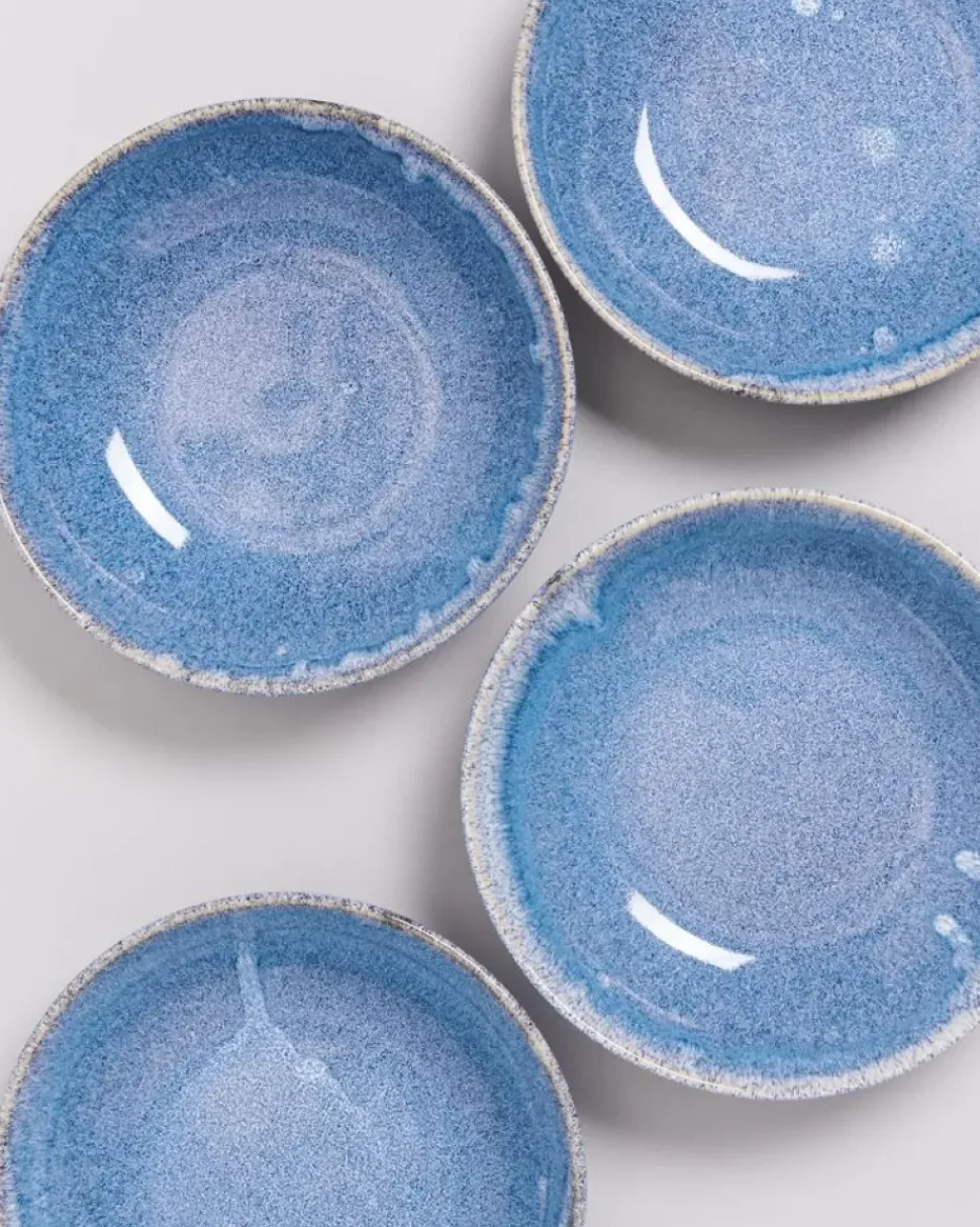 Motel a Miio Cordoama Klassik Pastateller Blau Gesprenkelt| Pastaschalen