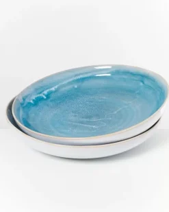 Motel a Miio Cordoama Servierschale Gros Flach Aqua| Servierschalen