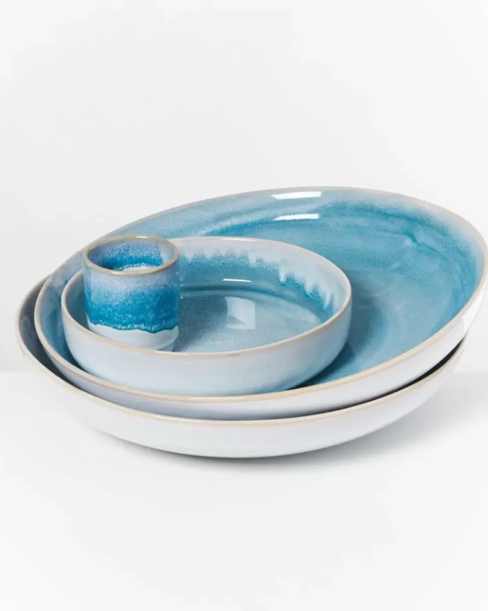 Motel a Miio Cordoama Servierschale Gros Flach Aqua| Servierschalen