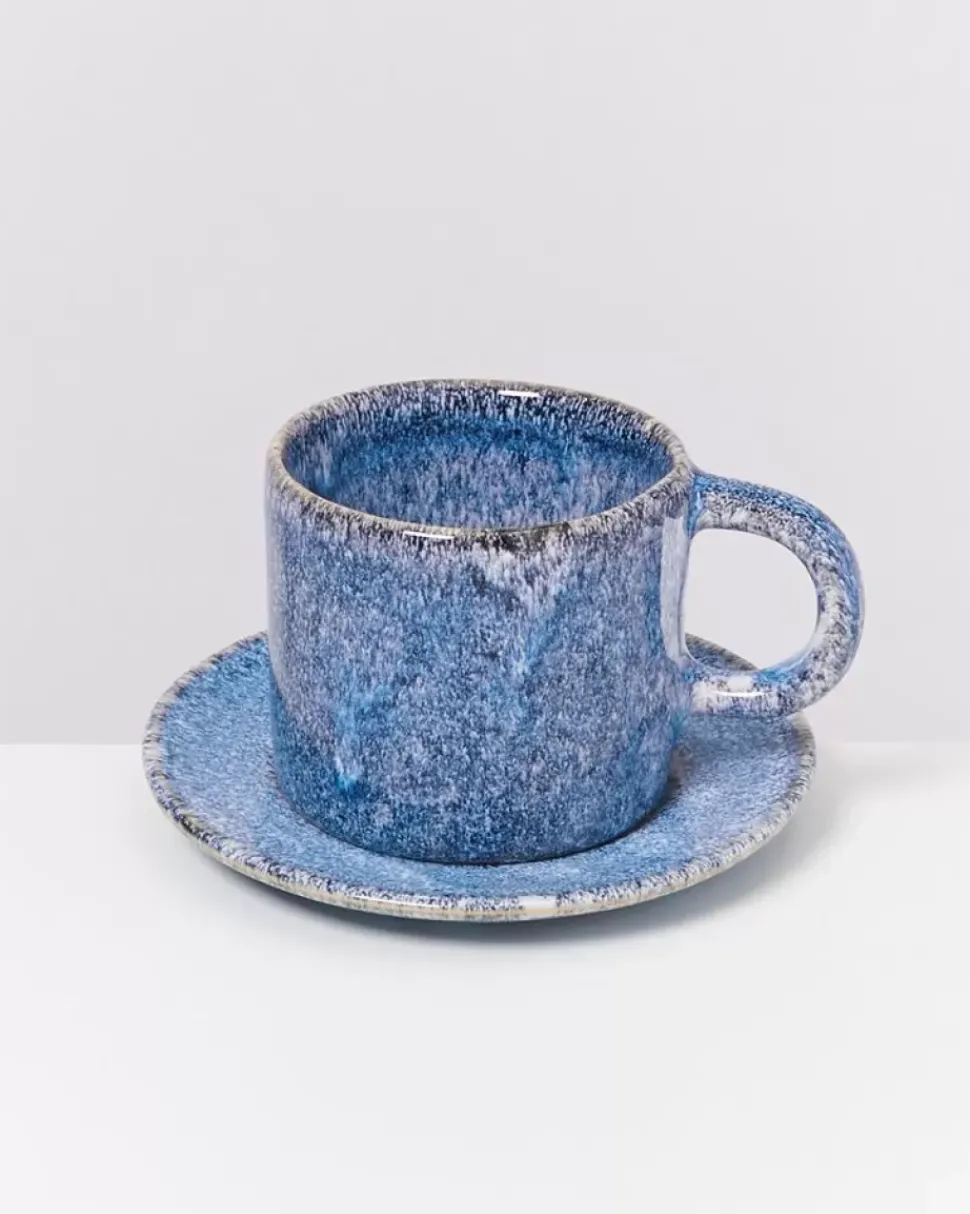 Motel a Miio Cordoama Untertasse Blau Gesprenkelt| Untertassen
