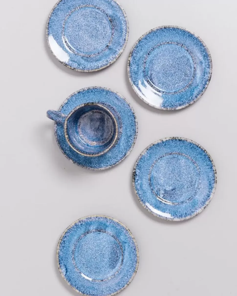 Motel a Miio Cordoama Untertasse Blau Gesprenkelt| Tassen & Becher
