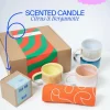 Motel a Miio Geschenkbox - 4 X Coimbra Teetasse & 1 X Duftkerze| Große Tassen