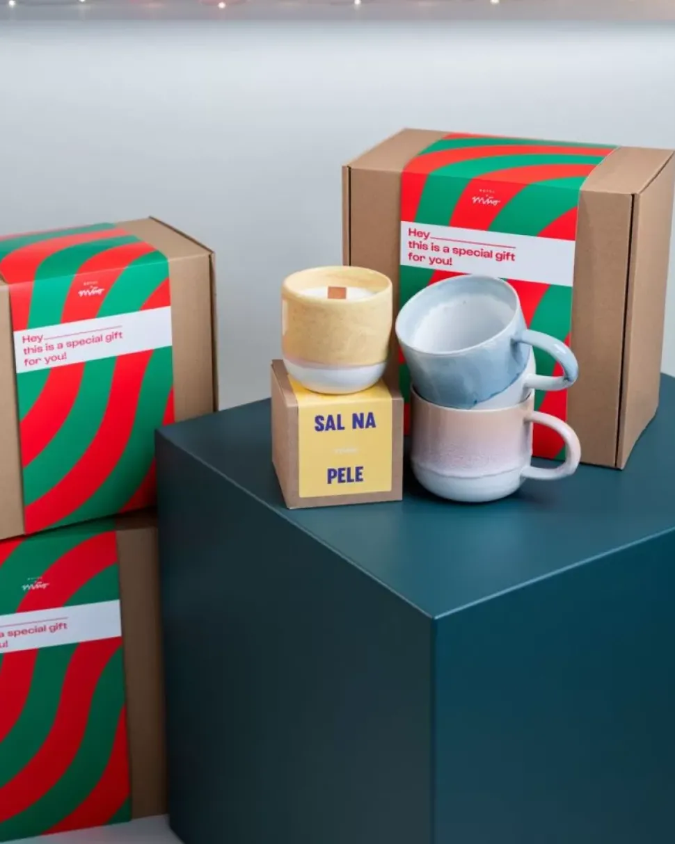 Motel a Miio Geschenkbox - 2 X Coimbra Teetasse & 1 X Duftkerze| Duftkerzen