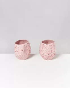 Motel a Miio Joao Vase M Rosa Rot Gesprenkelt| Joao M