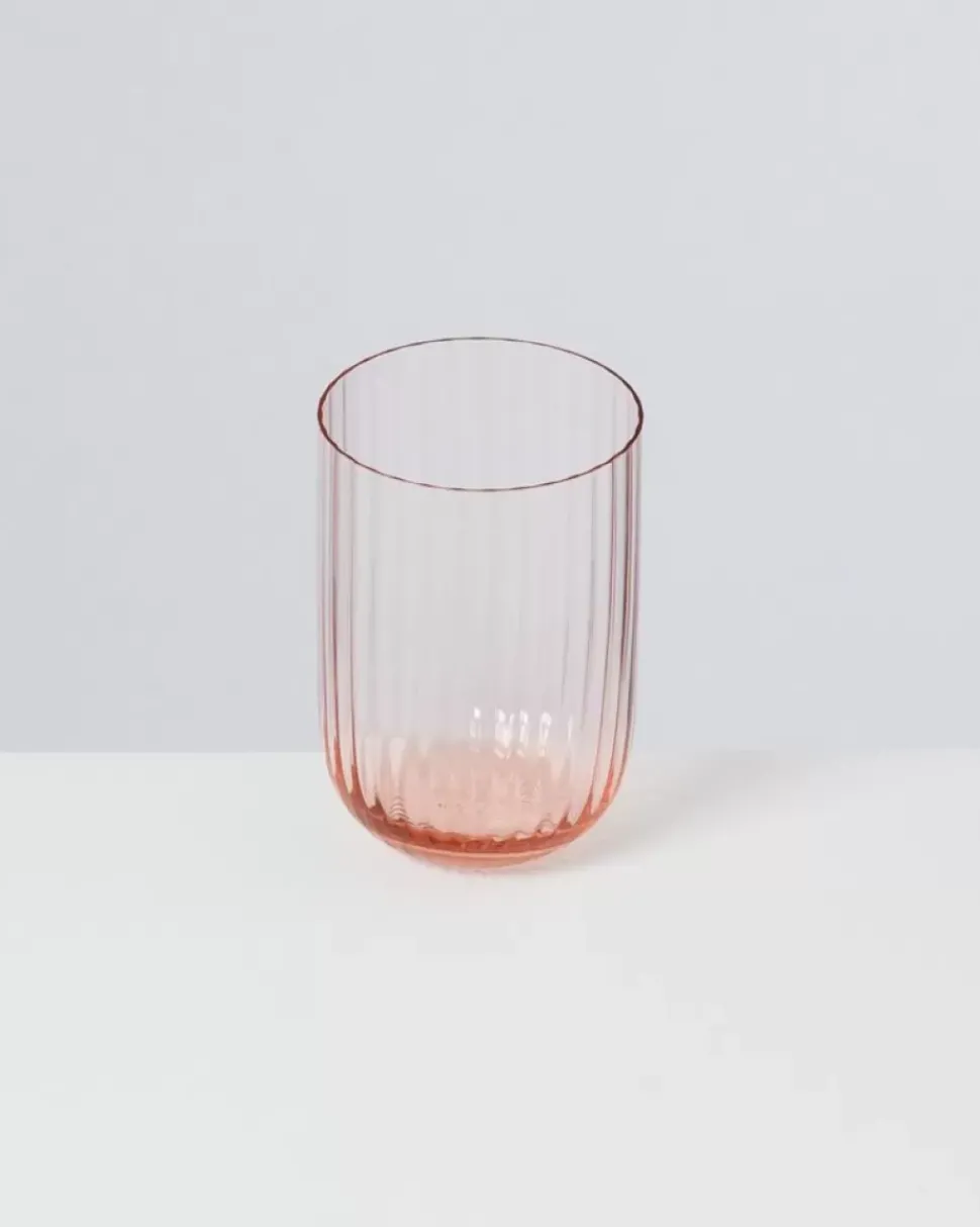 Motel a Miio Joia Glas Riffled Pink Opal| Gläser