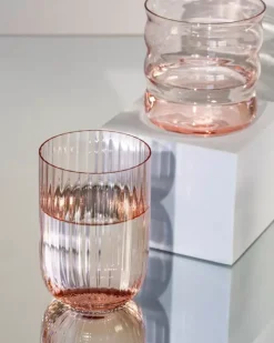Motel a Miio Joia Glas Riffled Pink Opal| Gläser