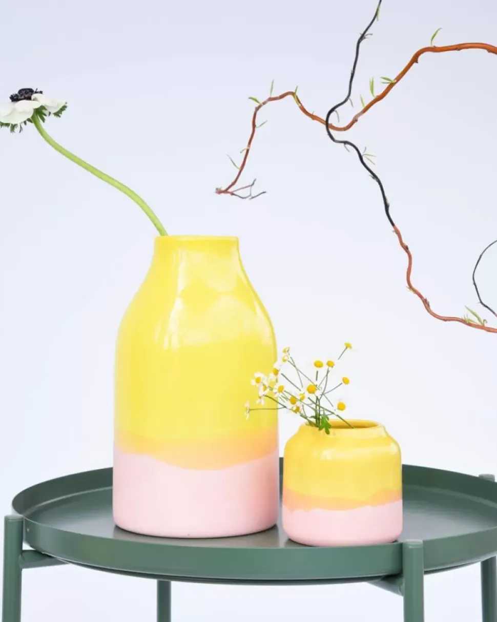 Motel a Miio Marisa Vase Gelb Rose| Marisa