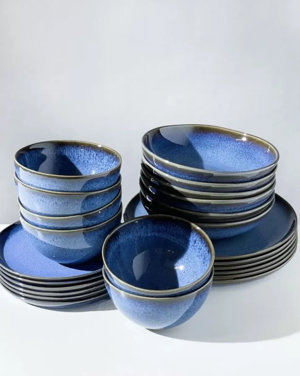 Motel a Miio Melides Blue - 24 Teiliges Set| Geschirr Sets