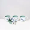 Motel a Miio Nodoa 4Er Set Tasse Mint Mit Punkten| 4 Teilige Sets