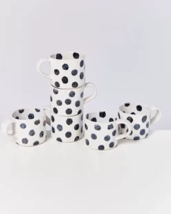Motel a Miio Nodoa 6Er Set Tasse Schwarze Punkte| 6 Teilige Sets
