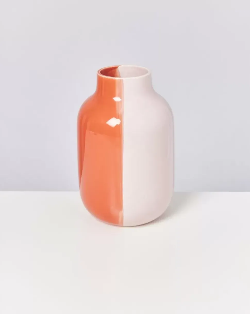 Motel a Miio Nuno Vase L Half Coral Rose| Nuno L