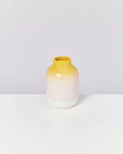 Motel a Miio Nuno Vase M Gelb Rosa Gesprenkelt| Nuno M