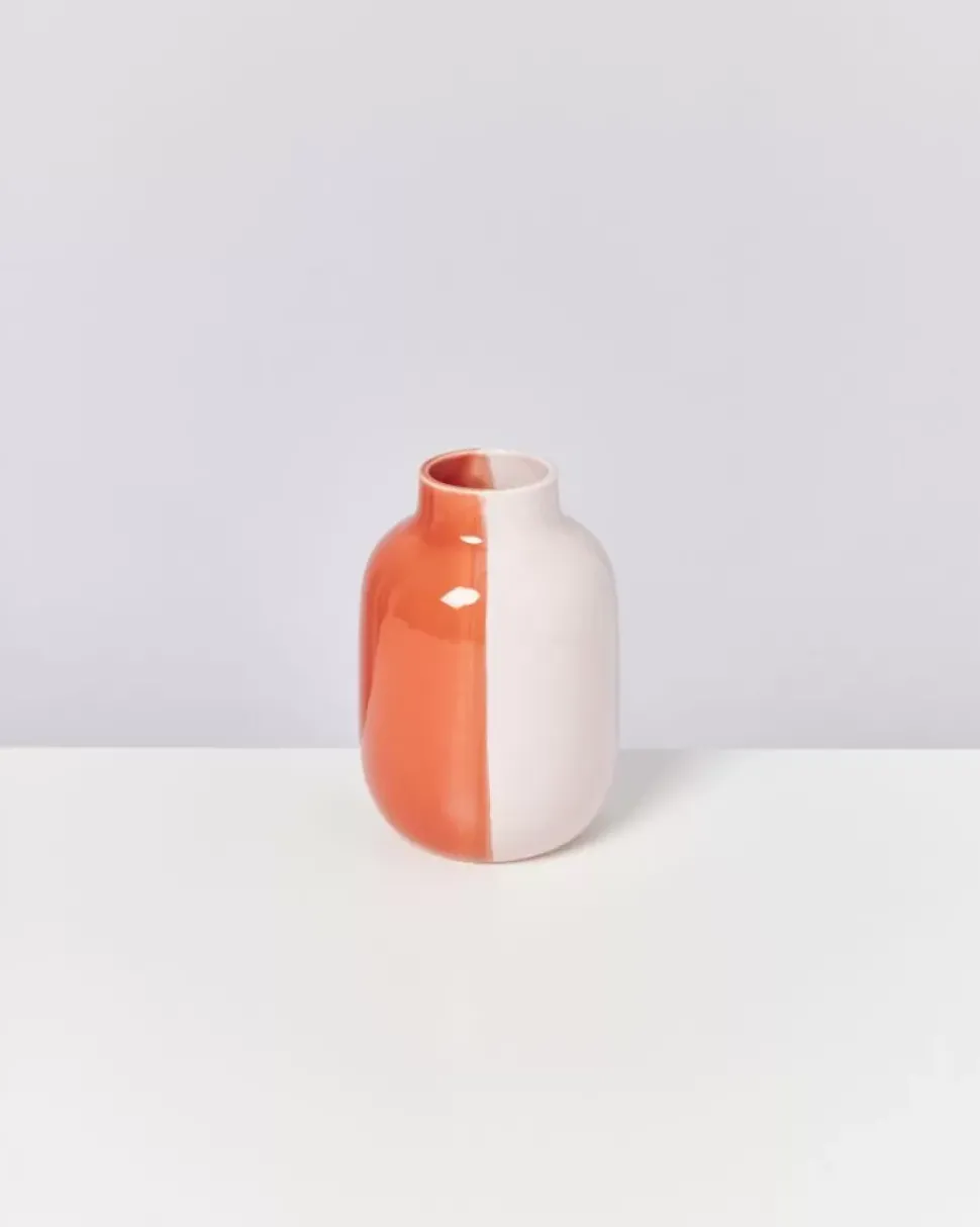 Motel a Miio Nuno Vase M Half Coral Rose| Nuno M