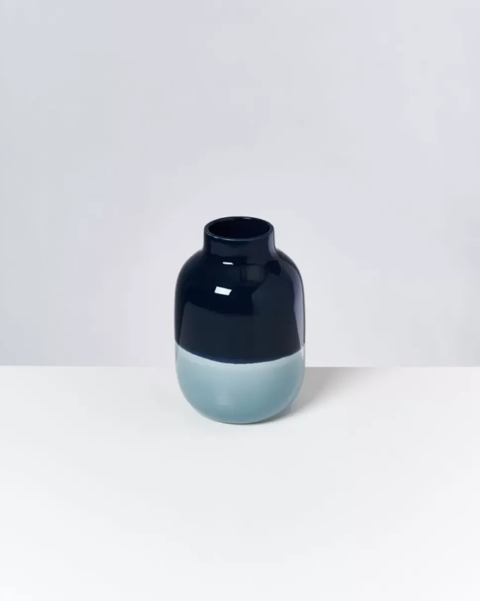 Motel a Miio Nuno Vase M Navy Hellblau| Vasen