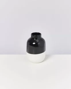 Motel a Miio Nuno Vase M Schwarz Weis| Vasen