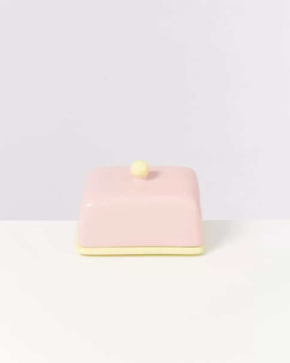 Motel a Miio Seia Butterdose Rosa Gelb| Butterdosen