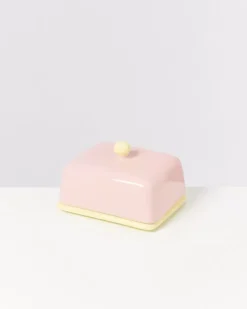 Motel a Miio Seia Butterdose Rosa Gelb| Butterdosen
