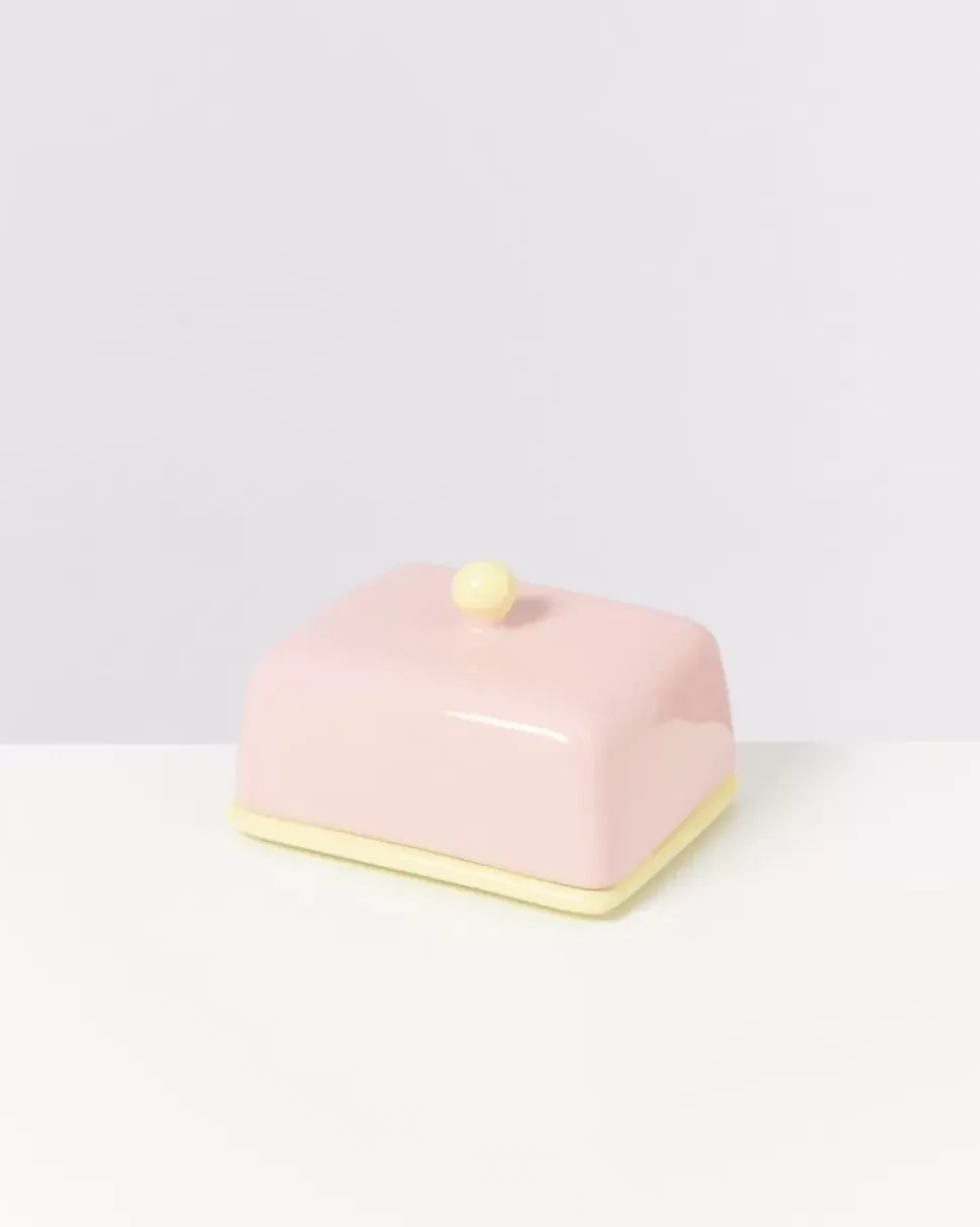 Motel a Miio Seia Butterdose Rosa Gelb| Butterdosen