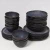 Motel a Miio Sintra Schwarz - 32 Teiliges Set| Geschirr Sets