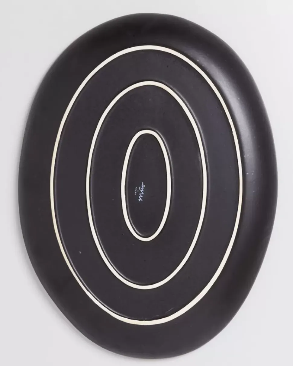 Motel a Miio Sintra Servierplatte Oval Xl Schwarz| Servierplatten