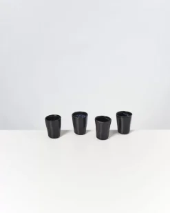 Motel a Miio Turmalina 4Er Set Espressobecher Schwarz| 4 Teilige Sets