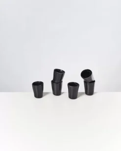Motel a Miio Turmalina 6Er Set Espressobecher Schwarz| Tassen & Becher Sets