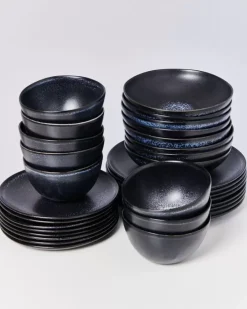 Motel a Miio Turmalina Schwarz - 32 Teiliges Set| 32 Teilige Sets