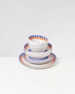 Motel a Miio Verao Blau Orange - 8 Teiliges Set| Geschirr Sets