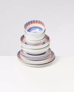 Motel a Miio Verao Blau Orange - 16 Teiliges Set| 16 Teilige Sets