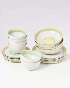 Motel a Miio Verao Gelb Grun -24 Teiliges Set| 24 Teilige Sets